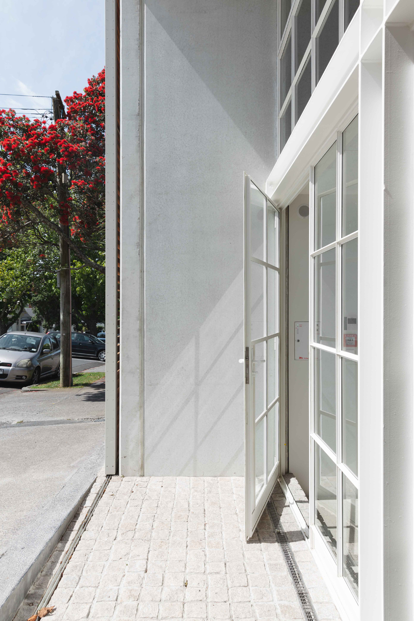 White Powdercoated Steel Door