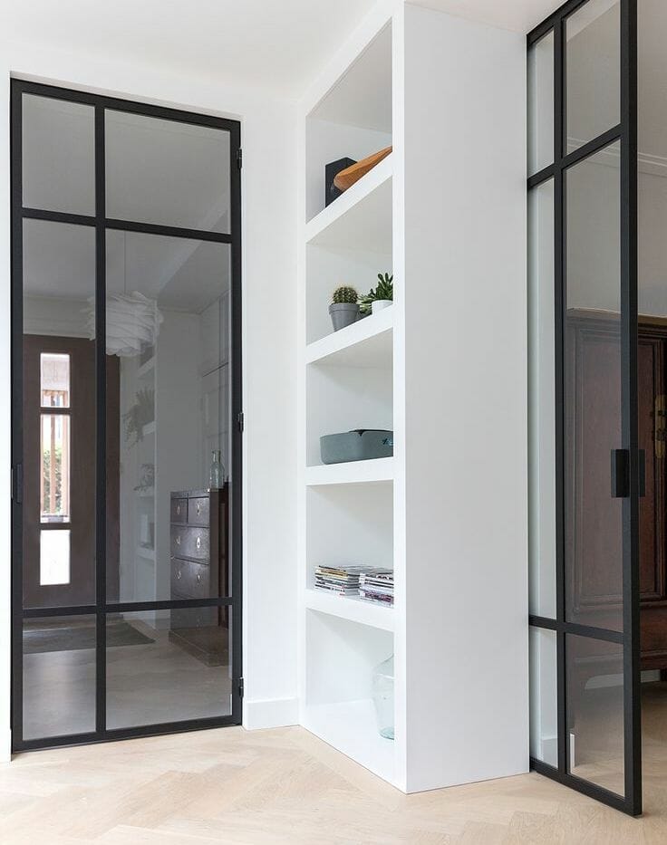 black steel windows and doors internal dividers