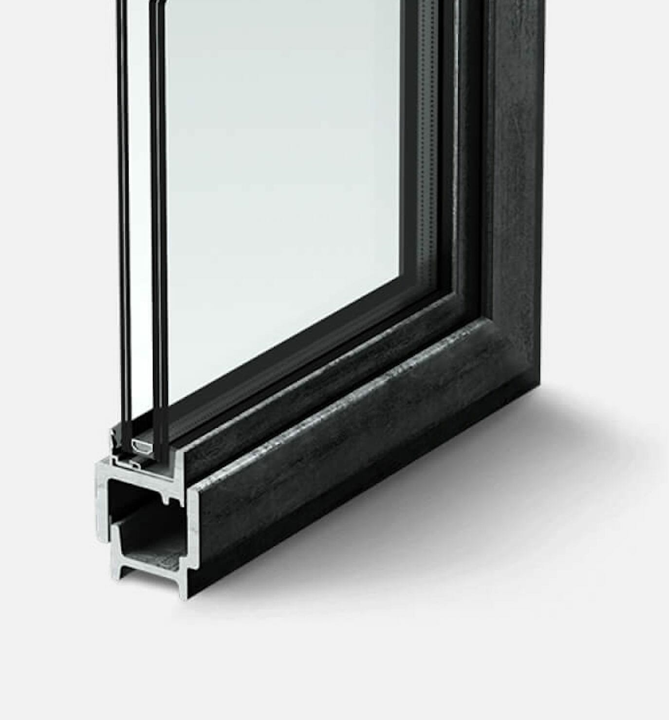 steel profile frame W40 closeup